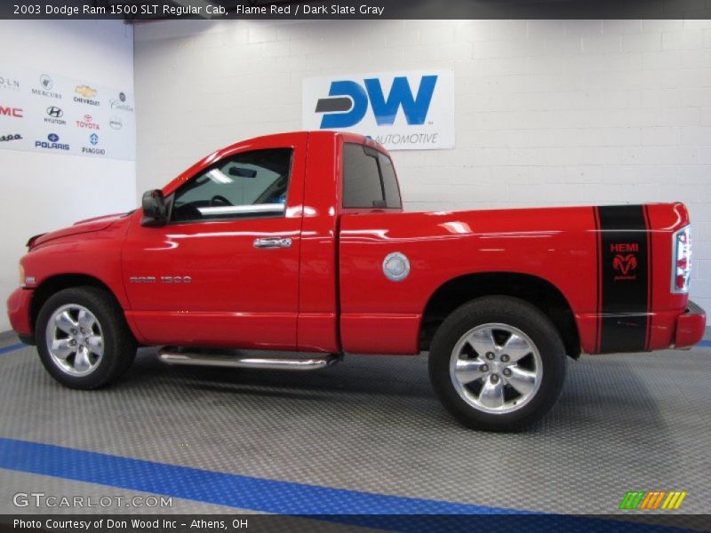 Flame Red / Dark Slate Gray 2003 Dodge Ram 1500 SLT Regular Cab