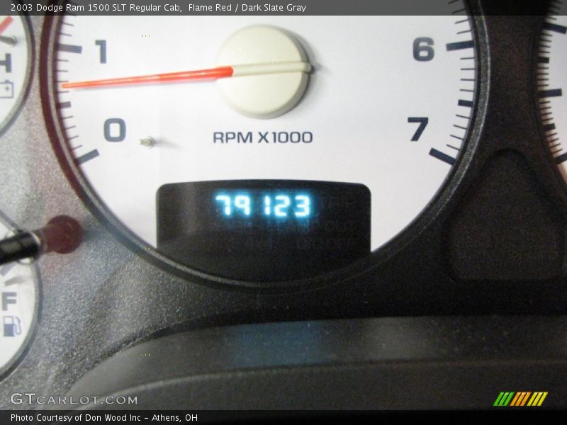 Flame Red / Dark Slate Gray 2003 Dodge Ram 1500 SLT Regular Cab