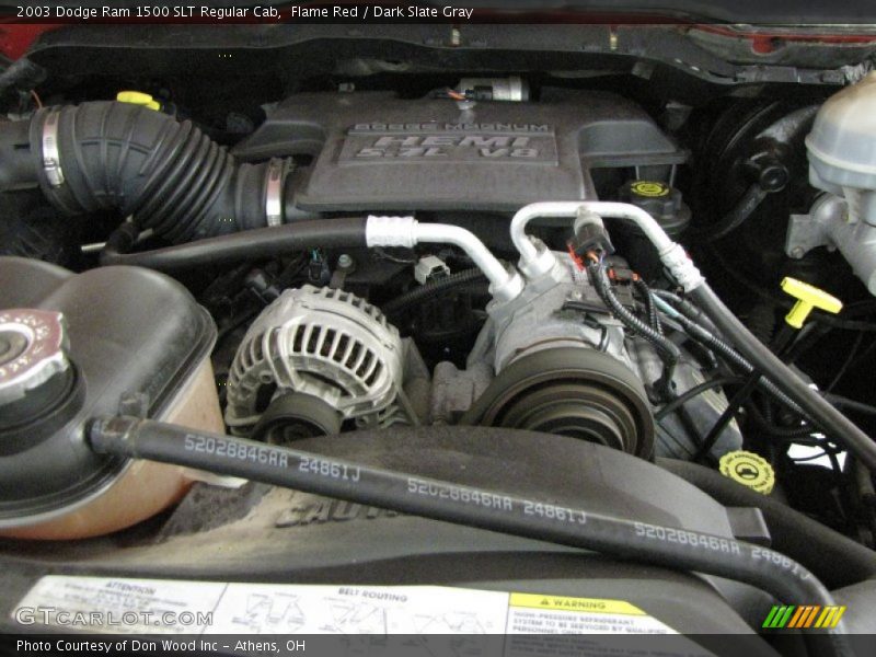 Flame Red / Dark Slate Gray 2003 Dodge Ram 1500 SLT Regular Cab