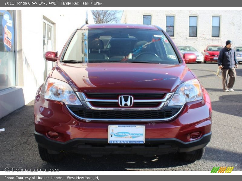Tango Red Pearl / Gray 2011 Honda CR-V EX-L 4WD