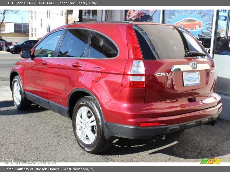 Tango Red Pearl / Gray 2011 Honda CR-V EX-L 4WD