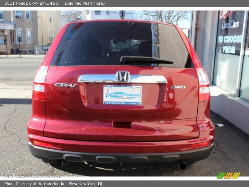 Tango Red Pearl / Gray 2011 Honda CR-V EX-L 4WD