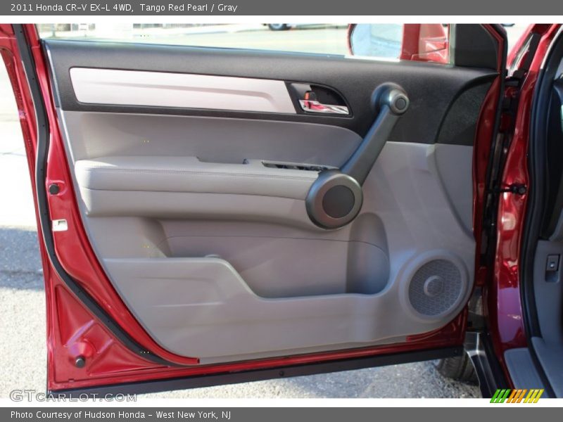 Tango Red Pearl / Gray 2011 Honda CR-V EX-L 4WD