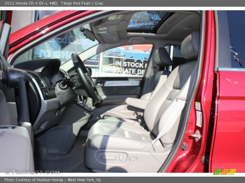 Tango Red Pearl / Gray 2011 Honda CR-V EX-L 4WD