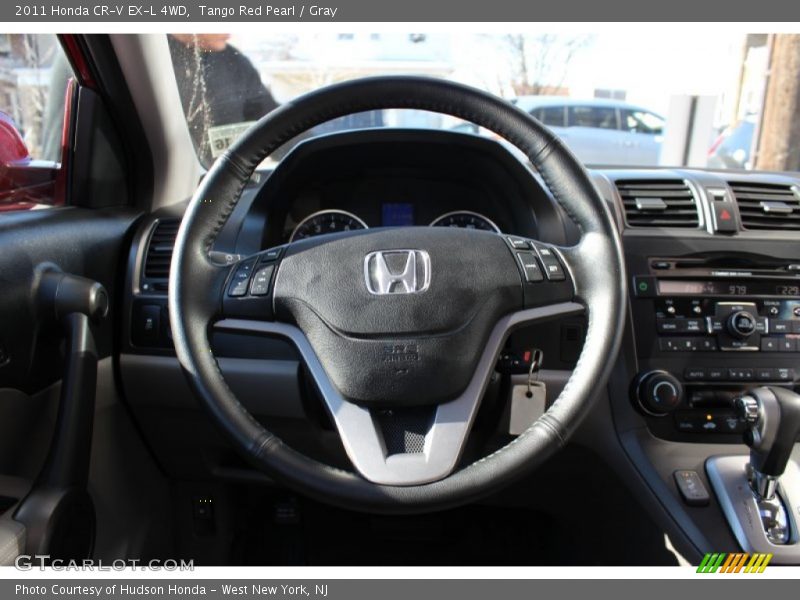 Tango Red Pearl / Gray 2011 Honda CR-V EX-L 4WD