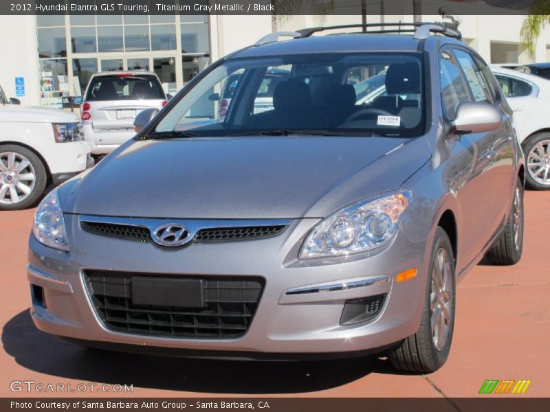 Titanium Gray Metallic / Black 2012 Hyundai Elantra GLS Touring