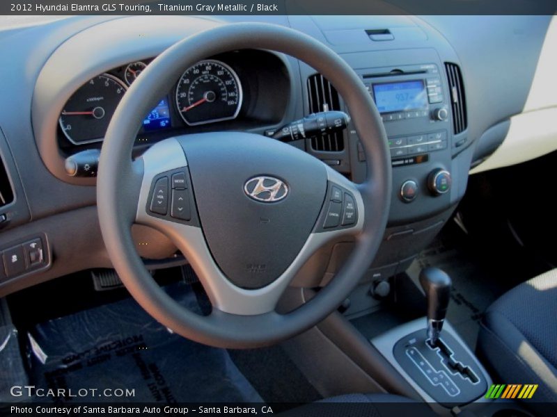 Titanium Gray Metallic / Black 2012 Hyundai Elantra GLS Touring