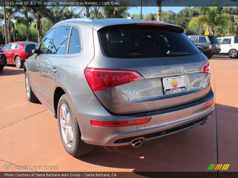 Monsoon Gray Metallic / Light Gray 2012 Audi Q5 3.2 FSI quattro