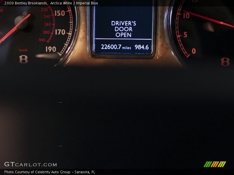 Arctica White / Imperial Blue 2009 Bentley Brooklands
