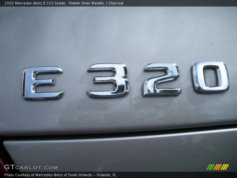 Pewter Silver Metallic / Charcoal 2003 Mercedes-Benz E 320 Sedan