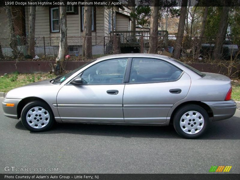 Bright Platinum Metallic / Agate 1998 Dodge Neon Highline Sedan