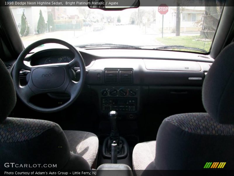 Bright Platinum Metallic / Agate 1998 Dodge Neon Highline Sedan
