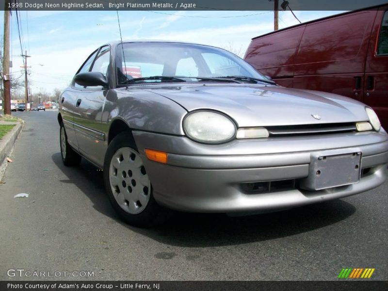 Bright Platinum Metallic / Agate 1998 Dodge Neon Highline Sedan