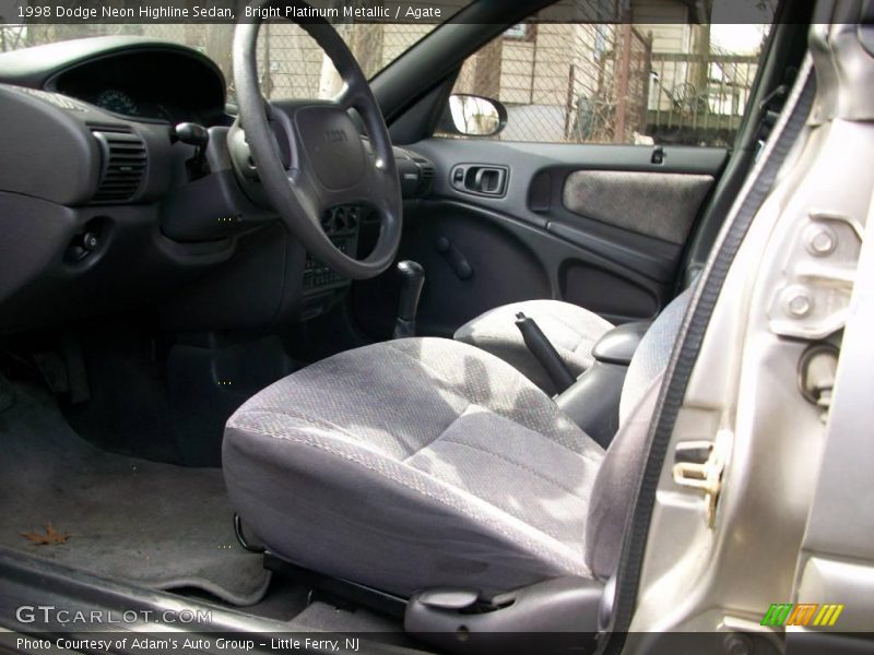 Bright Platinum Metallic / Agate 1998 Dodge Neon Highline Sedan