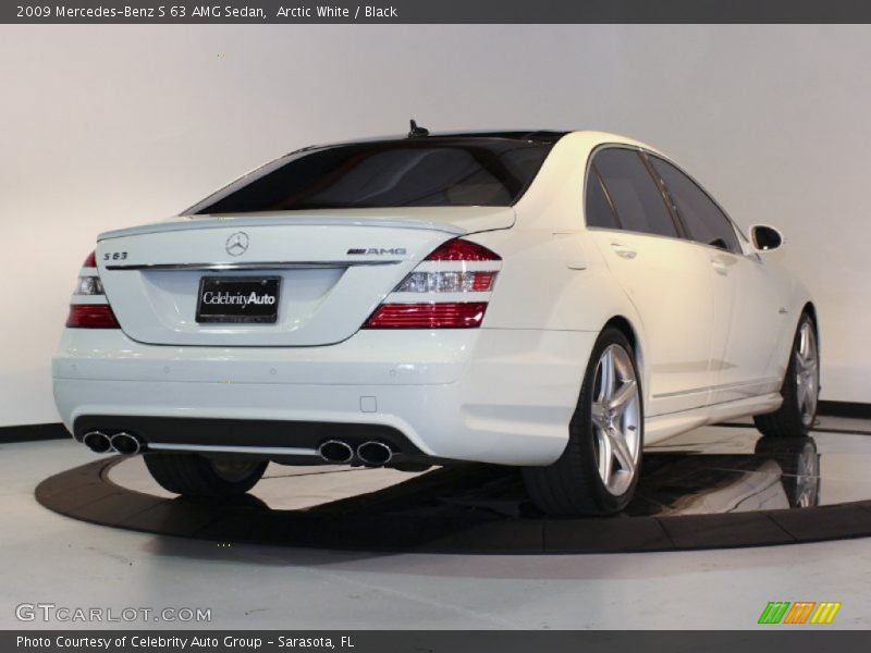 Arctic White / Black 2009 Mercedes-Benz S 63 AMG Sedan