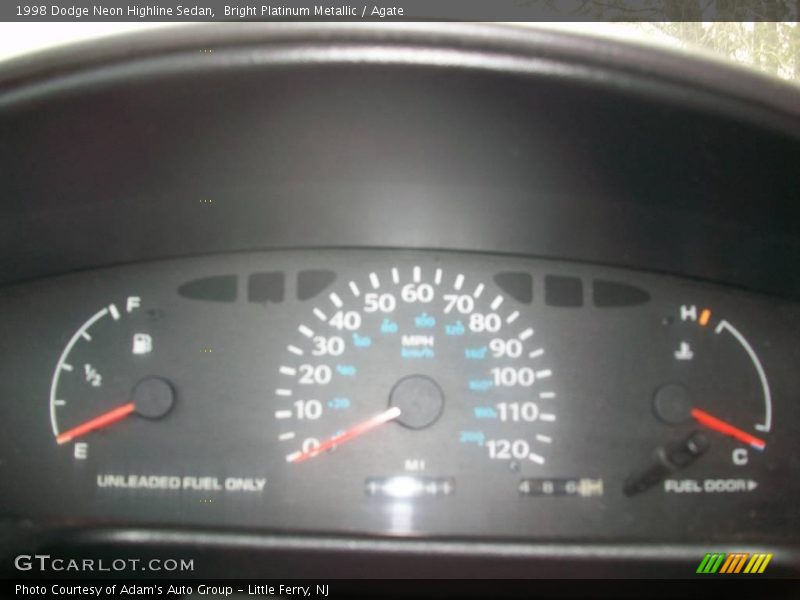 Bright Platinum Metallic / Agate 1998 Dodge Neon Highline Sedan