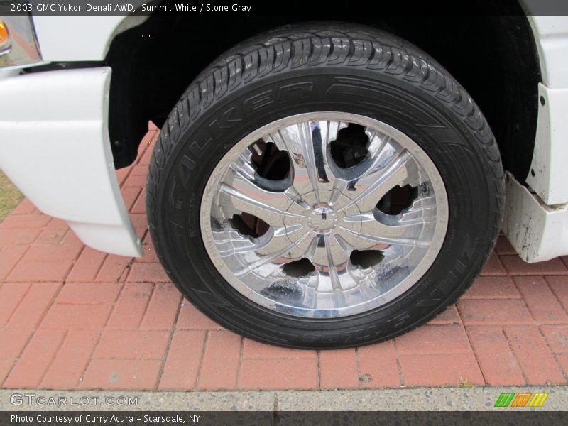 Summit White / Stone Gray 2003 GMC Yukon Denali AWD
