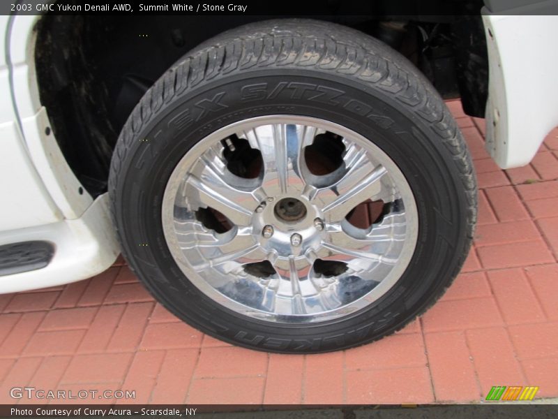Summit White / Stone Gray 2003 GMC Yukon Denali AWD