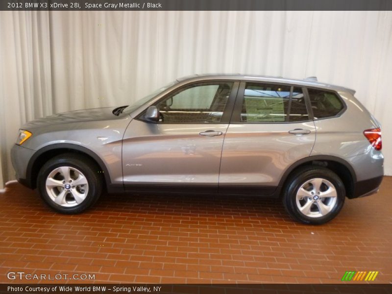 Space Gray Metallic / Black 2012 BMW X3 xDrive 28i