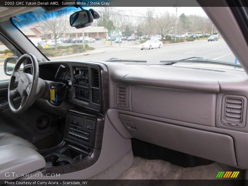 Summit White / Stone Gray 2003 GMC Yukon Denali AWD