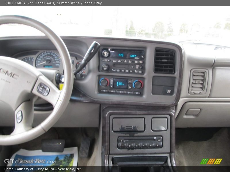 Summit White / Stone Gray 2003 GMC Yukon Denali AWD