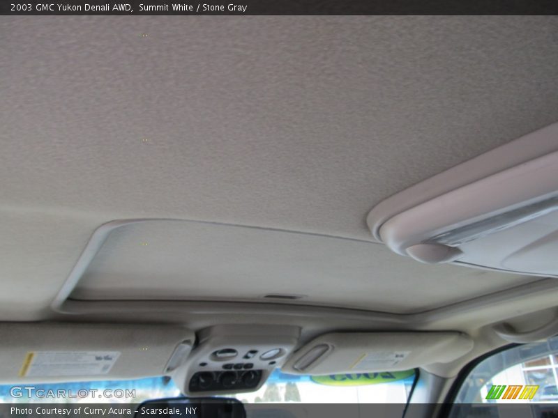 Summit White / Stone Gray 2003 GMC Yukon Denali AWD