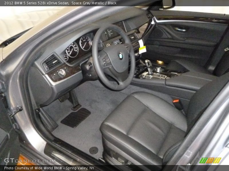 Space Gray Metallic / Black 2012 BMW 5 Series 528i xDrive Sedan