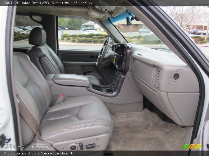 Summit White / Stone Gray 2003 GMC Yukon Denali AWD