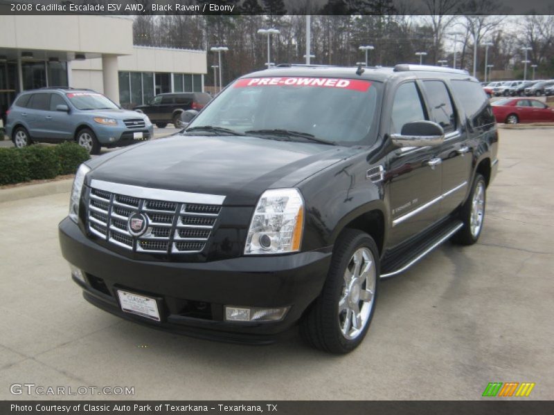 Black Raven / Ebony 2008 Cadillac Escalade ESV AWD
