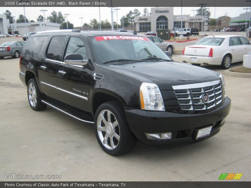 Black Raven / Ebony 2008 Cadillac Escalade ESV AWD