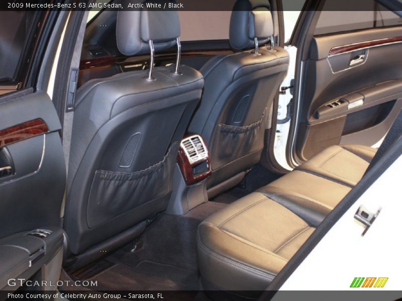 Arctic White / Black 2009 Mercedes-Benz S 63 AMG Sedan