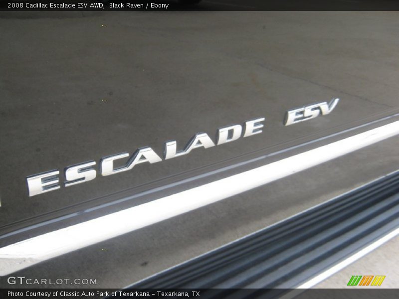 Black Raven / Ebony 2008 Cadillac Escalade ESV AWD