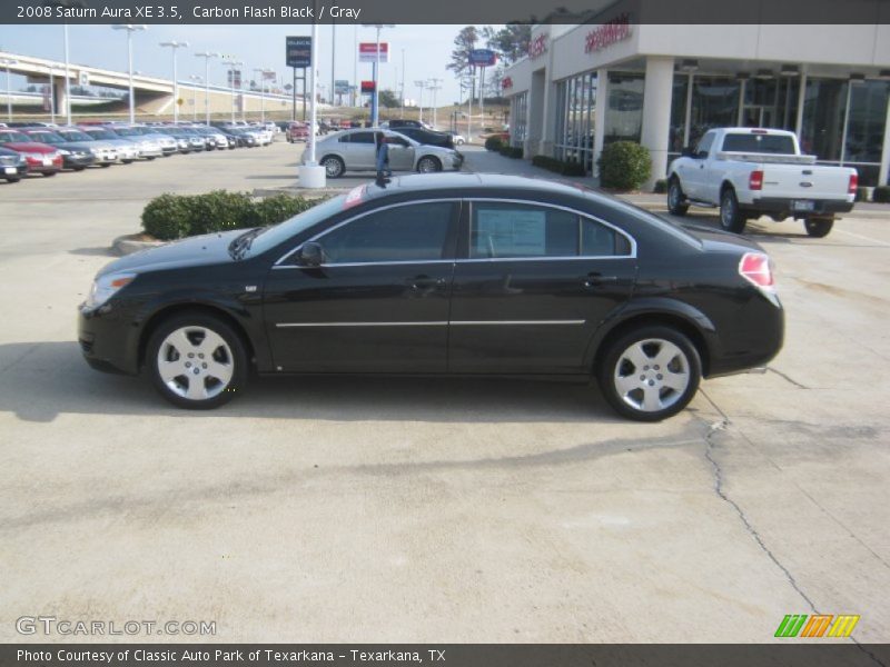 Carbon Flash Black / Gray 2008 Saturn Aura XE 3.5