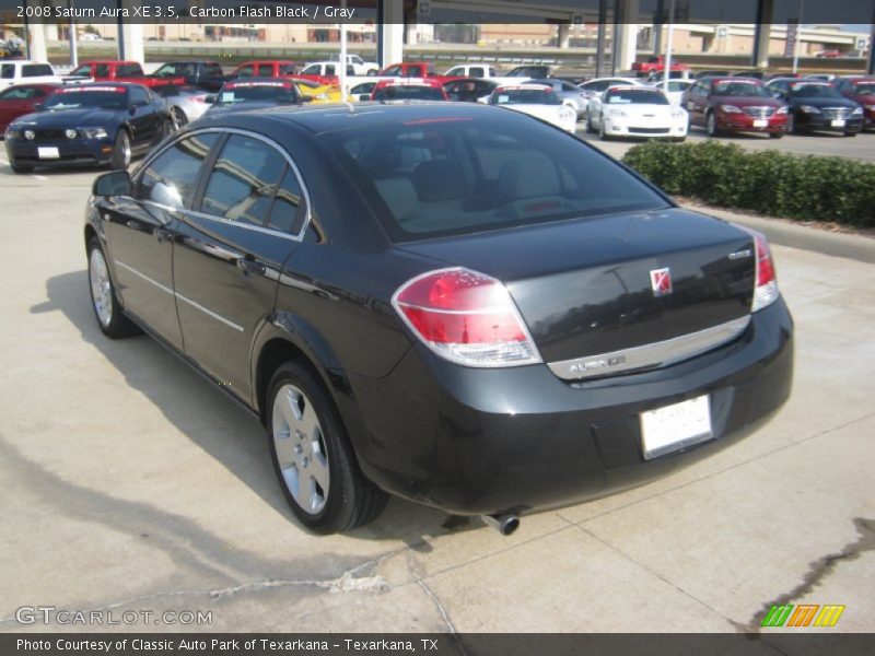 Carbon Flash Black / Gray 2008 Saturn Aura XE 3.5