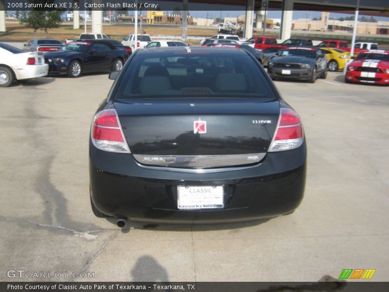 Carbon Flash Black / Gray 2008 Saturn Aura XE 3.5