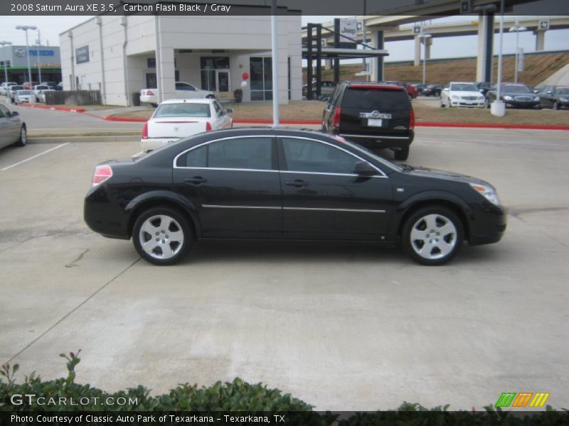 Carbon Flash Black / Gray 2008 Saturn Aura XE 3.5