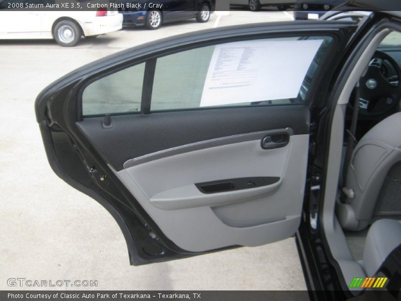 Carbon Flash Black / Gray 2008 Saturn Aura XE 3.5