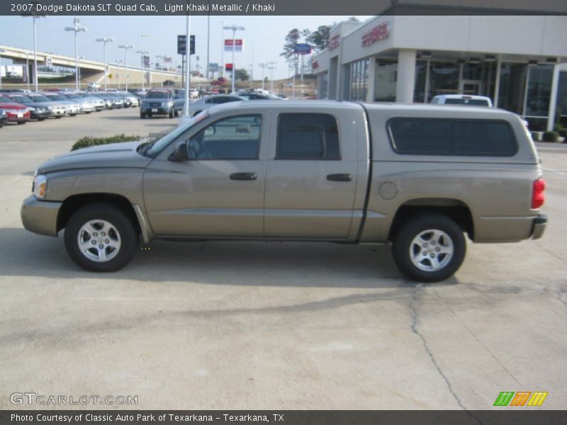 Light Khaki Metallic / Khaki 2007 Dodge Dakota SLT Quad Cab