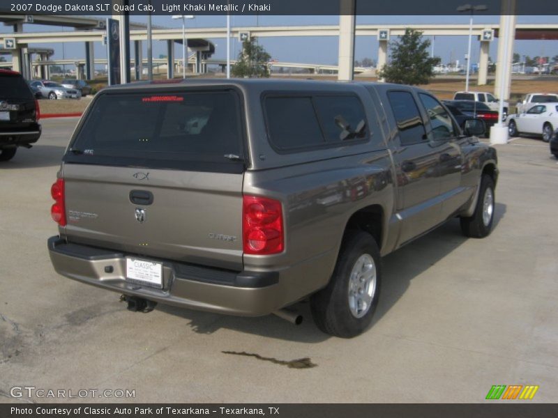 Light Khaki Metallic / Khaki 2007 Dodge Dakota SLT Quad Cab