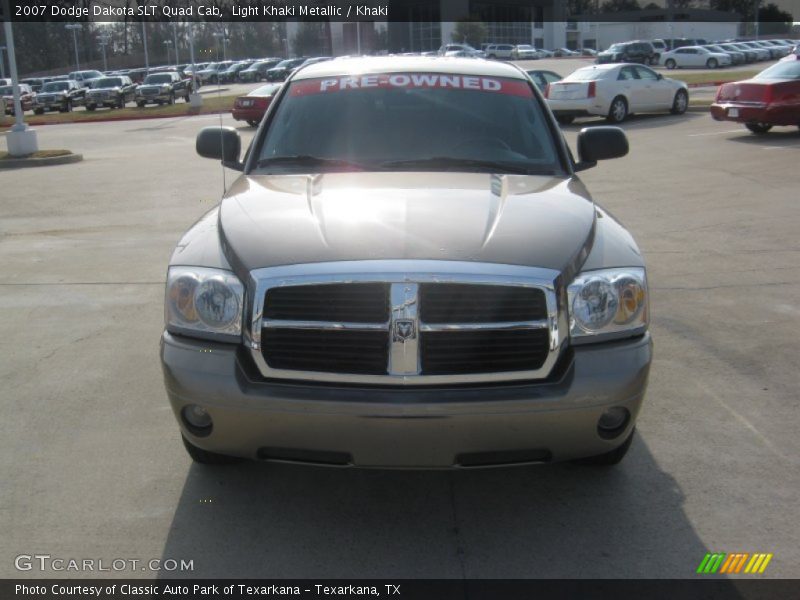 Light Khaki Metallic / Khaki 2007 Dodge Dakota SLT Quad Cab