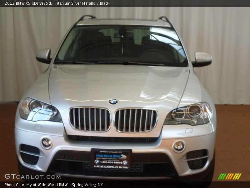 Titanium Silver Metallic / Black 2012 BMW X5 xDrive35d