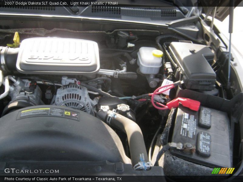 Light Khaki Metallic / Khaki 2007 Dodge Dakota SLT Quad Cab