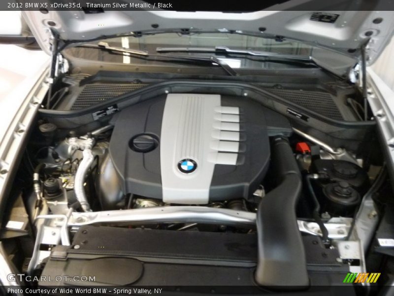 Titanium Silver Metallic / Black 2012 BMW X5 xDrive35d
