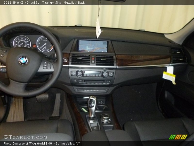 Titanium Silver Metallic / Black 2012 BMW X5 xDrive35d