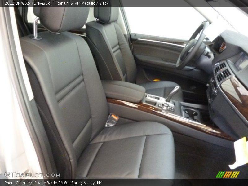 Titanium Silver Metallic / Black 2012 BMW X5 xDrive35d