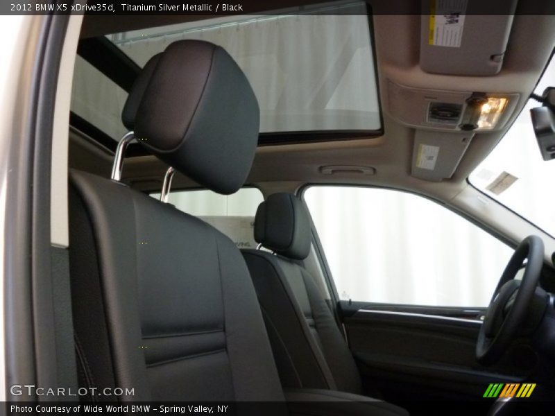 Titanium Silver Metallic / Black 2012 BMW X5 xDrive35d
