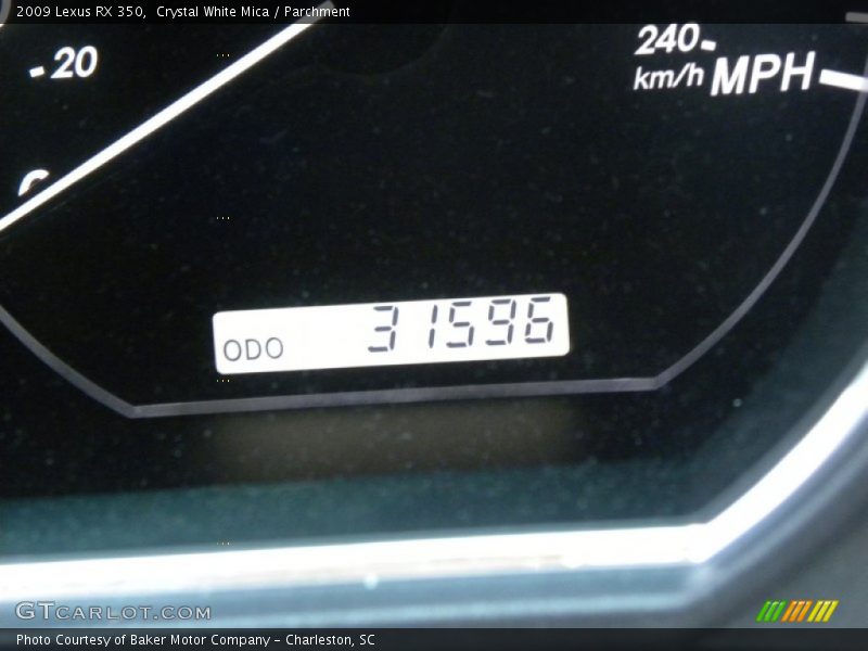 Crystal White Mica / Parchment 2009 Lexus RX 350