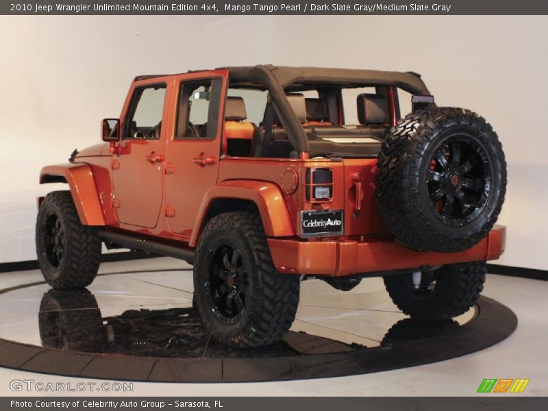Mango Tango Pearl / Dark Slate Gray/Medium Slate Gray 2010 Jeep Wrangler Unlimited Mountain Edition 4x4