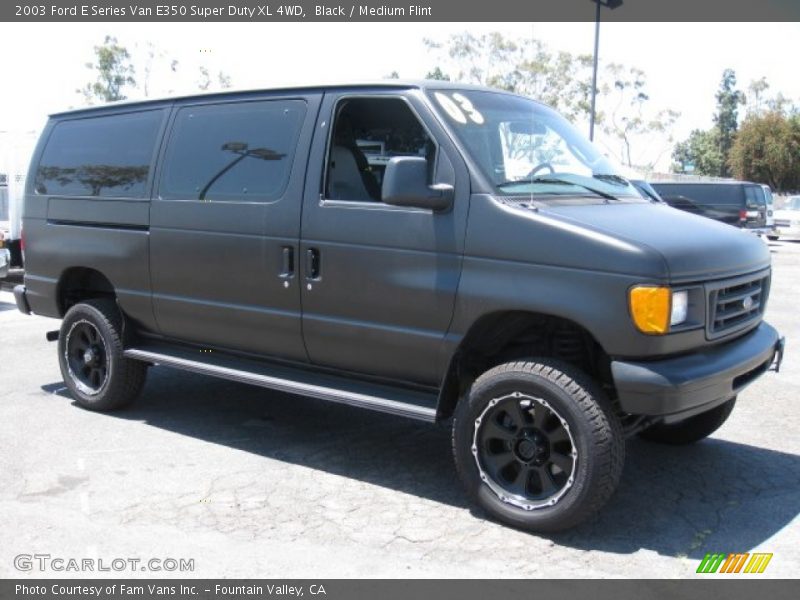 Black / Medium Flint 2003 Ford E Series Van E350 Super Duty XL 4WD