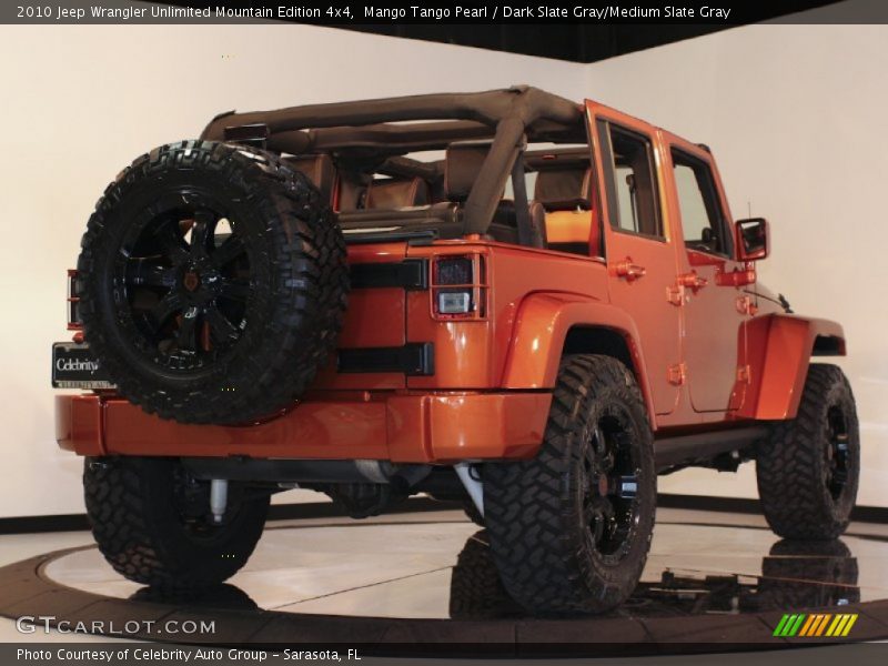 Mango Tango Pearl / Dark Slate Gray/Medium Slate Gray 2010 Jeep Wrangler Unlimited Mountain Edition 4x4